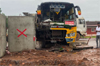 Mangaluru: Major tragedy averted as bus carrying 35 passengers crashes into barrier at Sooralpadi